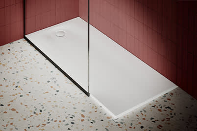 Superflache Duschwannen