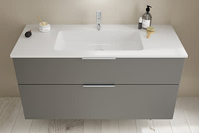 Waschtischkombinationen mit Mineralguss-Waschtisch