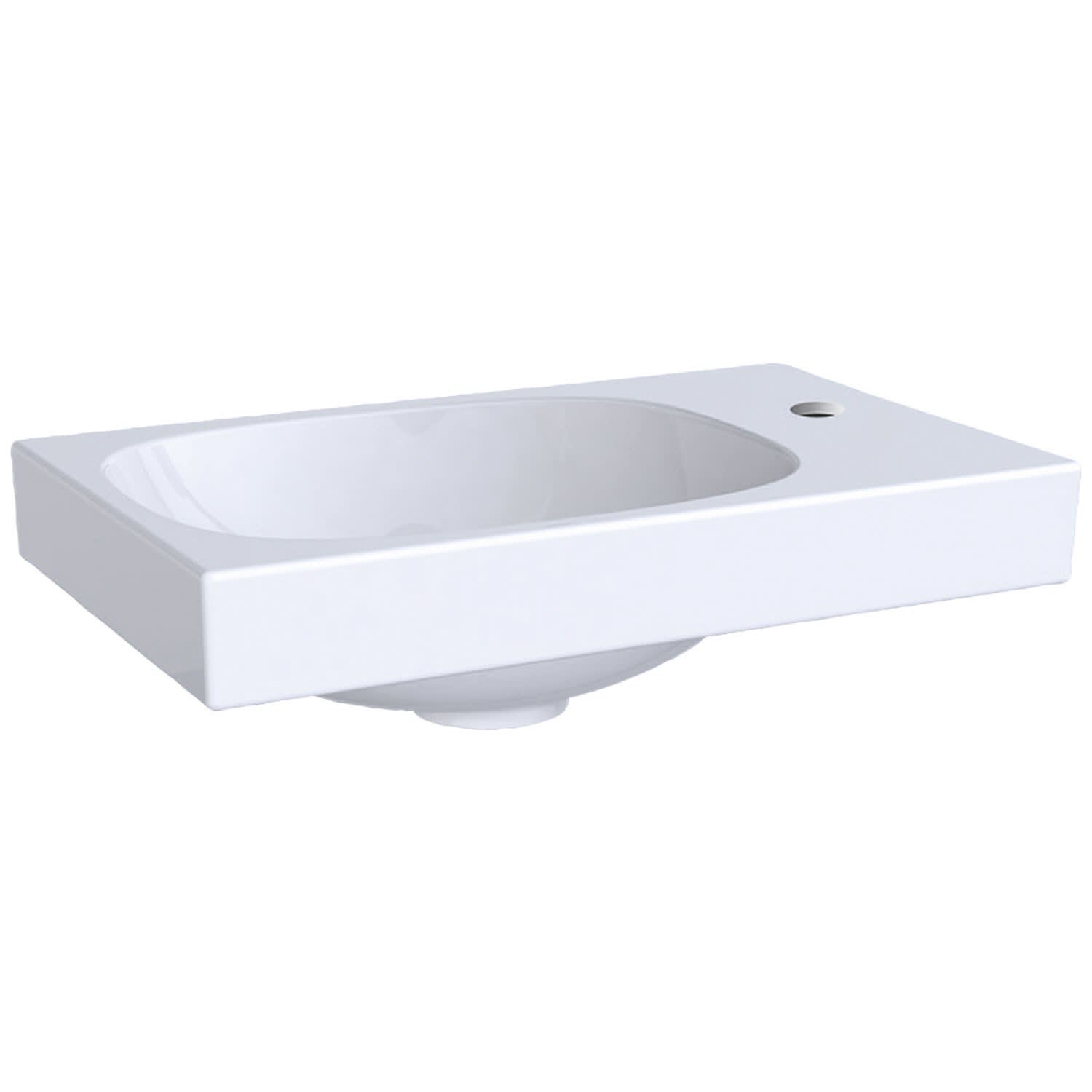 Geberit Acanto Handwaschbecken, Hahnloch rechts 500.635.01.2 - MEGABAD