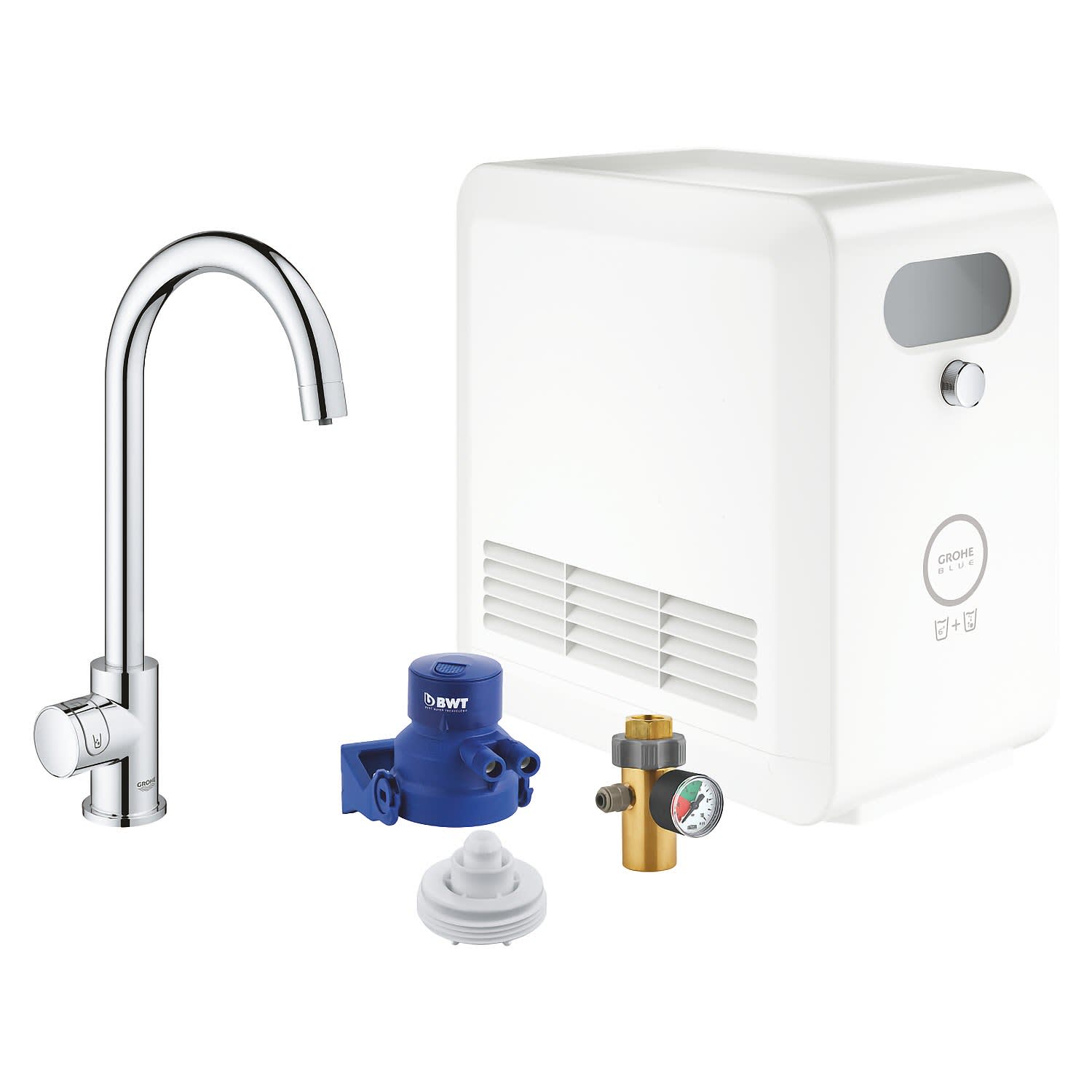 GROHE Blue Professional C-Auslauf Kit, Mono Armatur 31302002 - MEGABAD