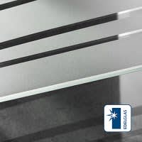 HSK Atelier Plan Drehtür an Nebenteil in Nische 75 cm Anschlag links