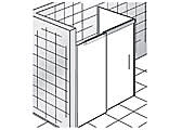 Gleittüren mit Seitenwand