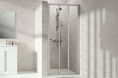 Gleittür 3-teilig alle Segmente beweglich