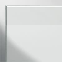 HÜPPE Design pure Walk-In Seitenwand 100 cm, mit Querstrebe, Glas 6 mm ohne Anti-Plaque