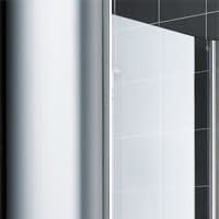 Kermi Ibiza 2000 Seitenwand verkürzt beweglich neben Badewanne 90 x 160 cm, Anschlag rechts