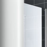 Kermi Ibiza 2000 Seitenwand verkürzt beweglich neben Badewanne 70 x 160 cm, Anschlag links