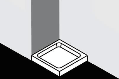 Seitenwand für Duschwanne