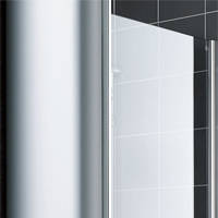 Kermi Raya Pendeltür 1-flügelig 100 cm, Anschlag links für Nische und Kombination verschlussseitig