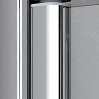 Kermi Liga Pendel-Falttür für Duschwanne 120 cm mit 4 Glasflügeln