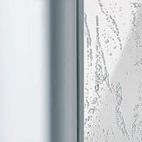 Kermi Nova 2000 Eckeinstieg 2-teilig 100 x 200 cm, Pendeltüren mit Festfeldern, Halbteil links