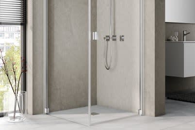 Pendeltür für Eckeinbau