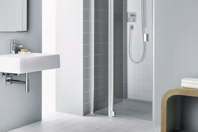 Pendeltür für Nische mit Festelement Scharnierseitig