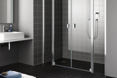 Doppel-Pendeltür für Nische mit 2 Festelementen