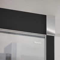 Koralle S600Plus Schiebetür mit Trennwand links Type DSTD2 140 L, 90 x 140 cm