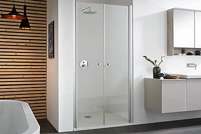 Pendeltür 2-teilig in Nische