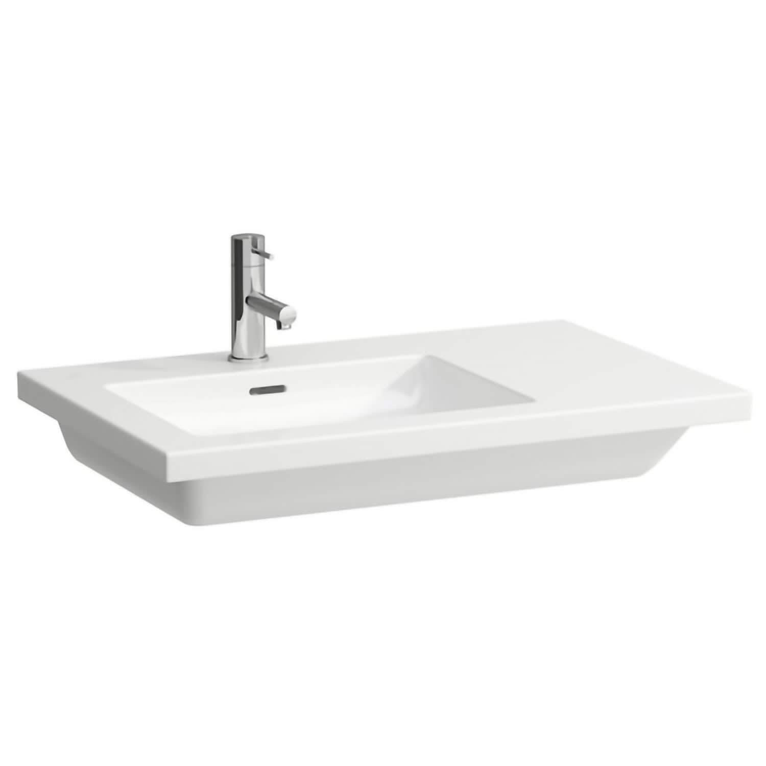 LAUFEN Living Square Waschtisch 75 x 48 cm mit 1 Hahnloch, Ablage 