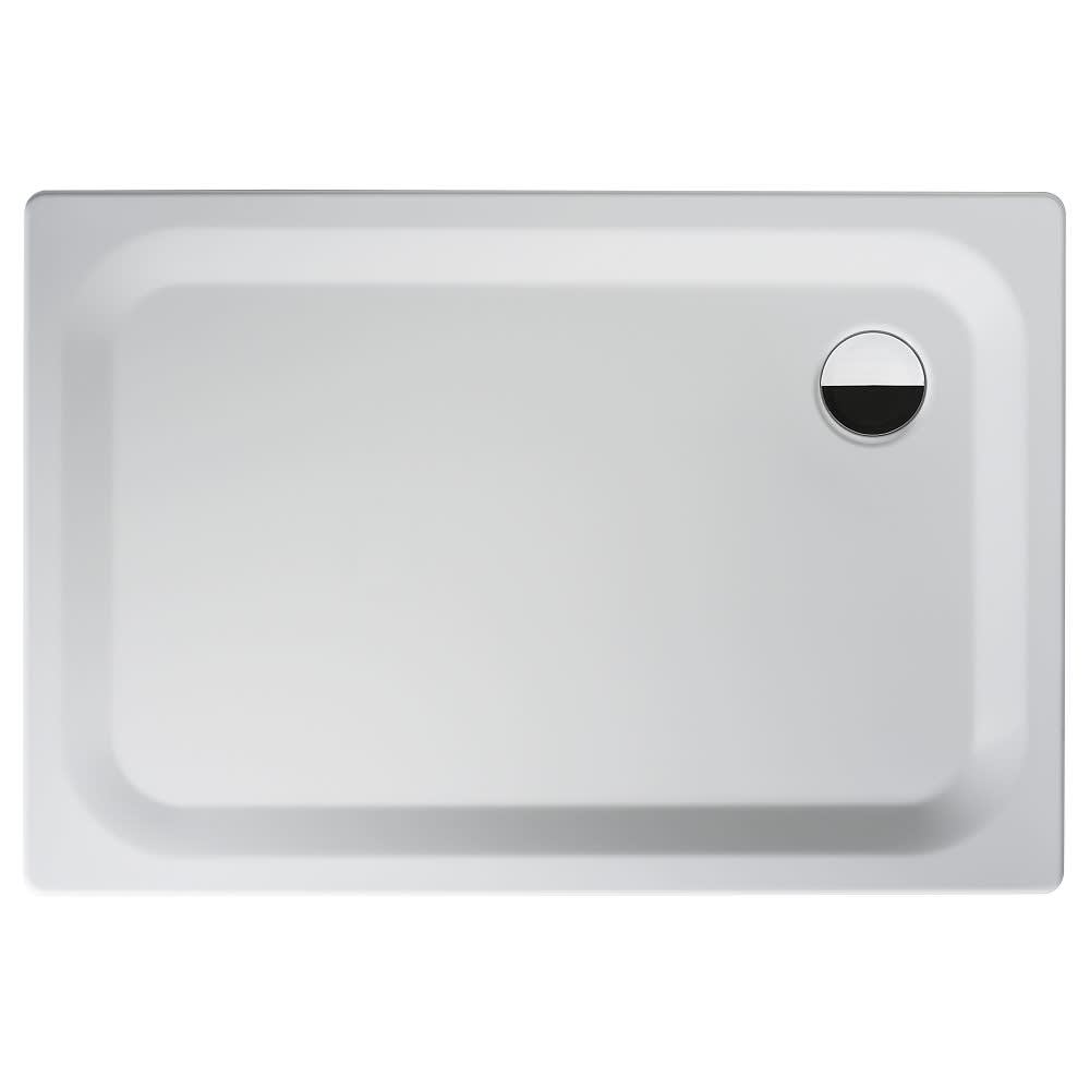 Steel Plan StahlDuschwanne superflach 120 x 80 x 2,5 cm STDW12080WE MEGABAD
