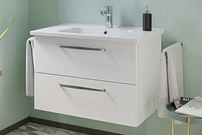 Komplettanlagen mit Keramikwaschtisch