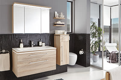 Hoch- und Seitenschränke mit Stangengriff Nr. 295 chrom