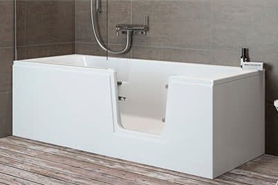 Badewannen easy entry mit Tür und Acrylverkleidung