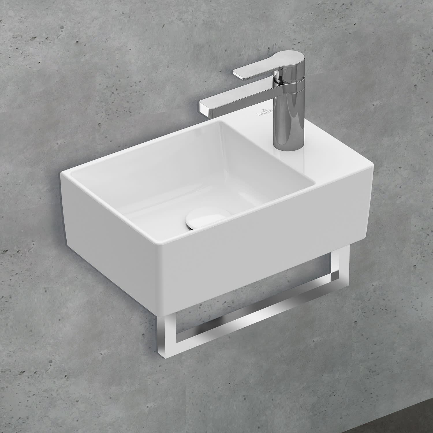 Villeroy & Boch Memento 2.0 Handwaschbecken 40 cm mit 1 Hahnloch