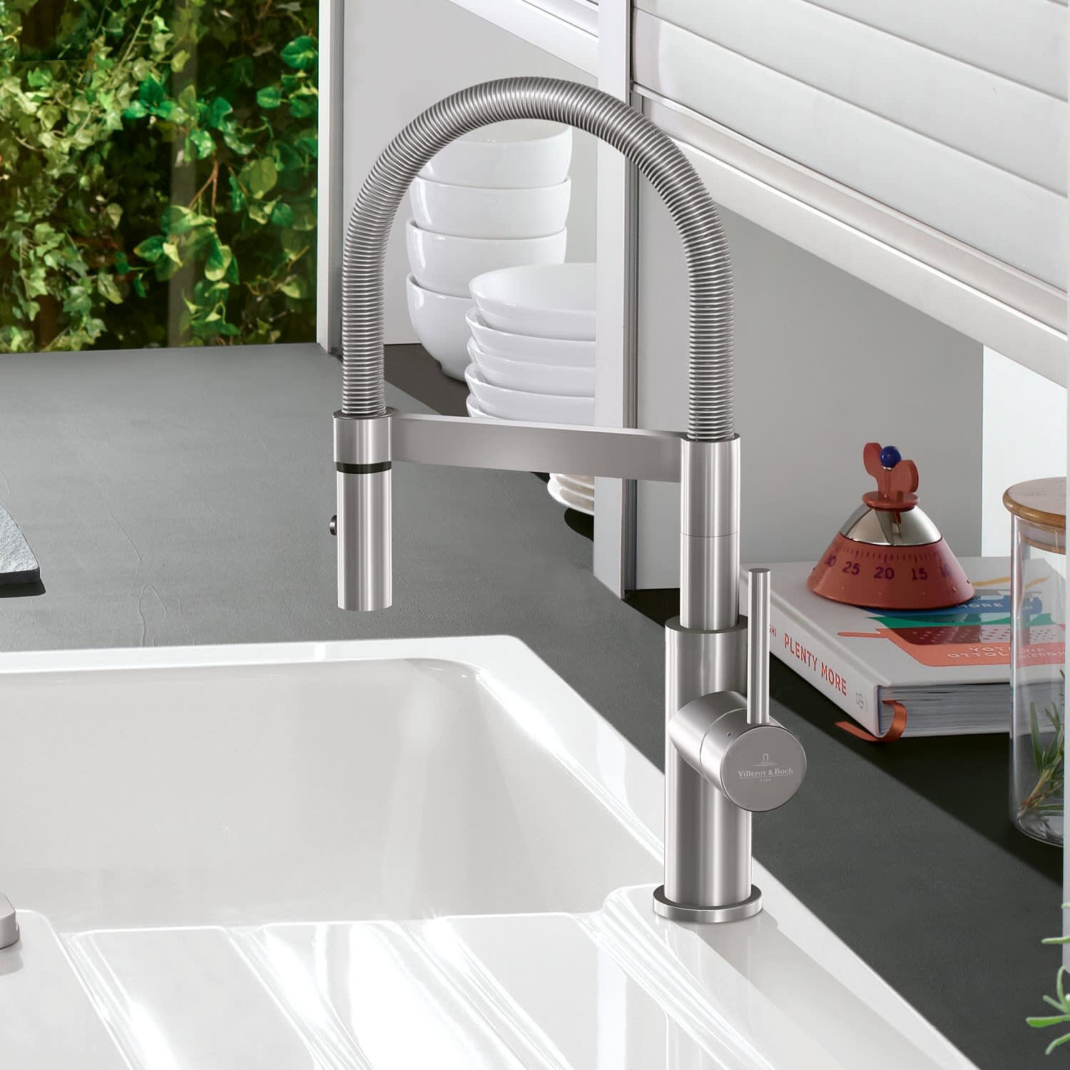 Villeroy & Boch Steel Expert Compact Einhebel Küchenarmatur, 927300LC ...