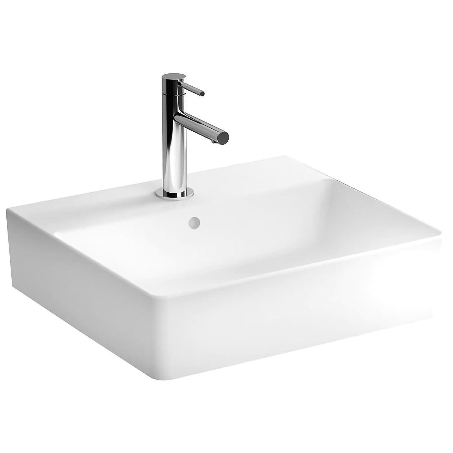 раковина vitra shift 7075b003 0016 55 см в интерьере