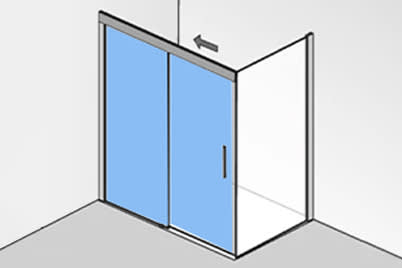 Schiebetüren mit Seitenwand