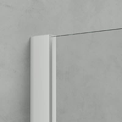 HÜPPE Design pure Badewannenabtrennung 1-teilig B: 75 H: 150 cm, Glas ohne Anti-Plaque