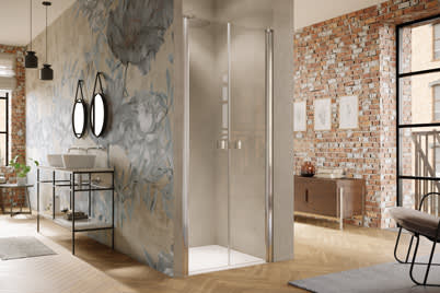 Pendeltür in Nische