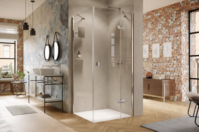 Schwingtür mit festem Segment