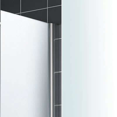 Kermi MENA teilgerahmte WALK-IN Wall mit variabler Stabilisierung 80 cm, schmales Profil