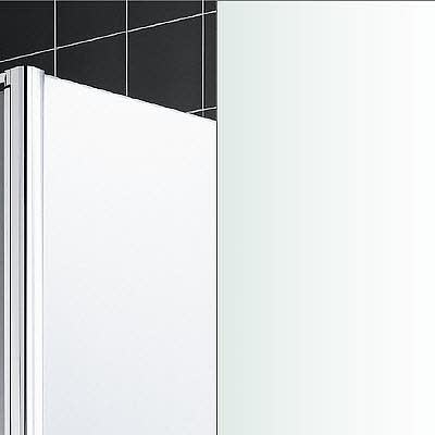 Kermi Nica Walk-In Dusche 160 x 200 cm Gleittür mit Festfeld, Anschlag links