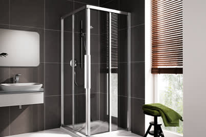 Schiebetüren für Eckdusche