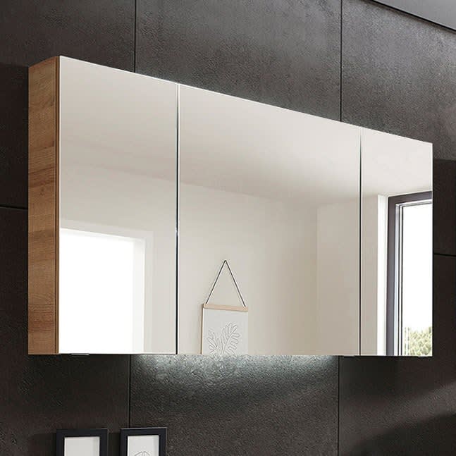 Pelipal S30 Spiegelschrank, 3türig ohne Beleuchtung 120 x 17 x 70,3 cm mit LED