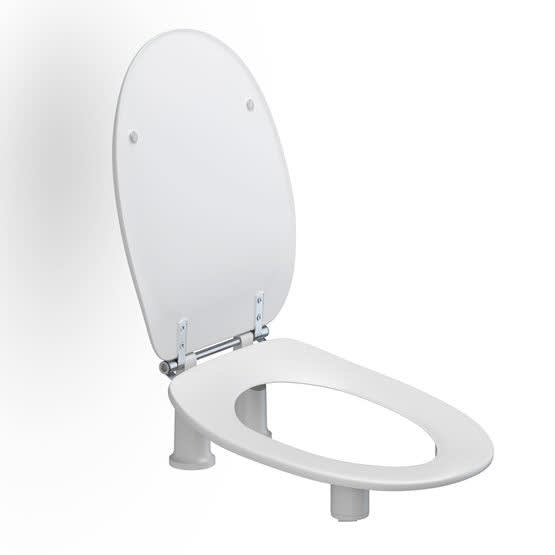 Toilettentraining Toilettensitz Grau-WeißToilettenring Toilettenaufsatz Toilette 