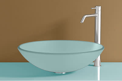 Glas-Aufsatzbecken Atollo 43