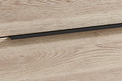 Mittelschränke mit Griffleiste schwarz matt Nr. 339