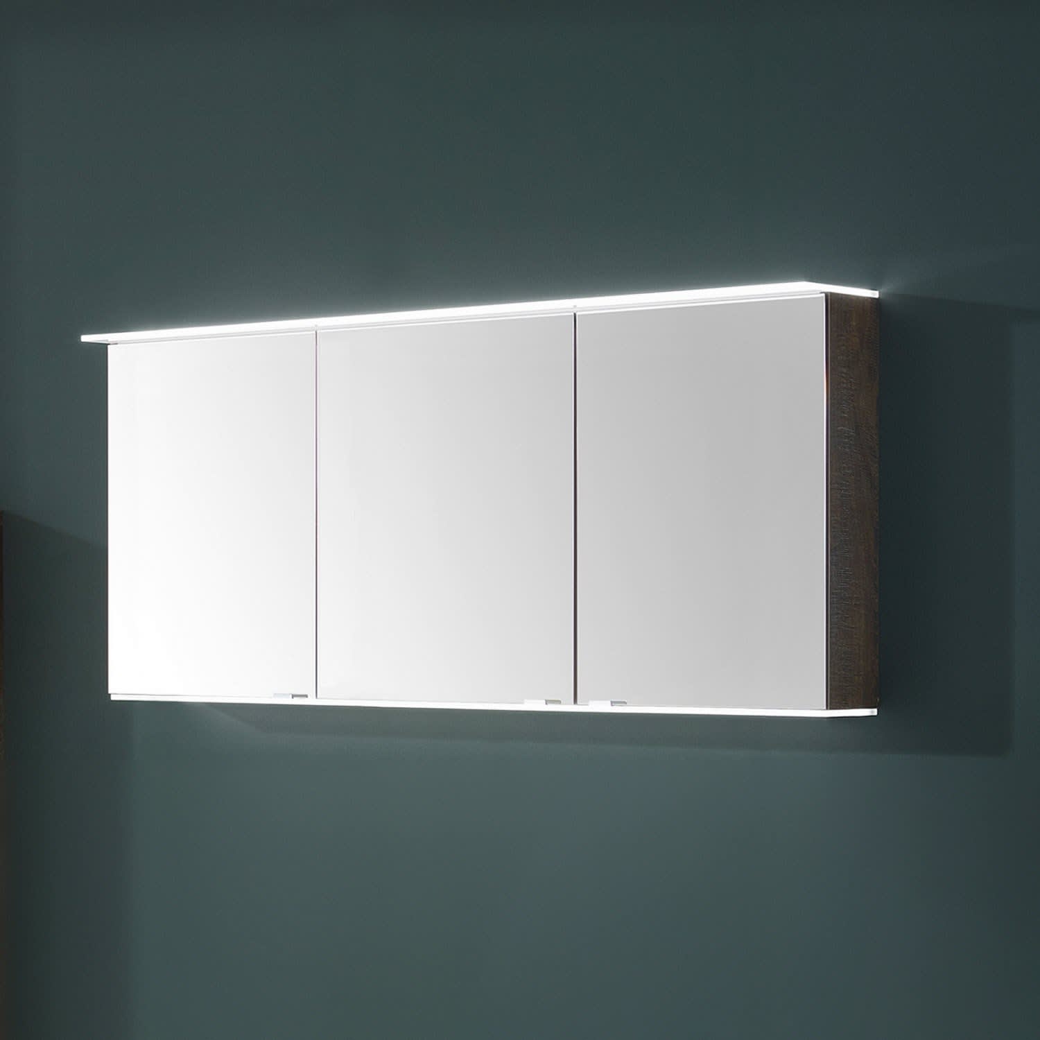 Puris B • Cube Spiegelschrank 140 Cm Mit 3 Türen Und 2 LED ...