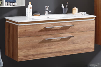 Waschtischunterschränke mit Stangengriff Nr. 292 chrom