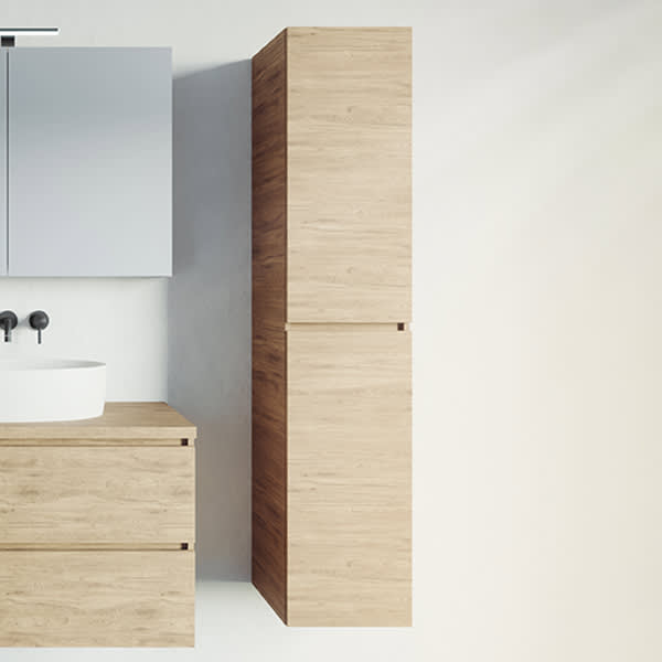 Riho Spring Hochschrank 2 Türen mit Softclose Links/Rechts