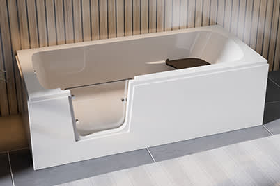 Badewannen easy entry mit Tür und Acrylverkleidung