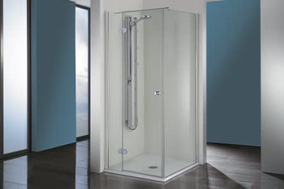 Drehtür an Nebenteil mit Seitenwand