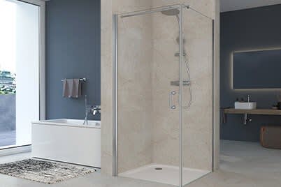 Drehtüren mit Seitenwand