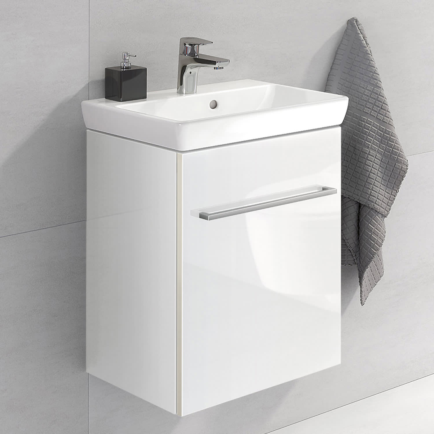 Villeroy & Boch Avento Waschtisch-Kombination 43 cm mit 1 Tür, Anschlag ...
