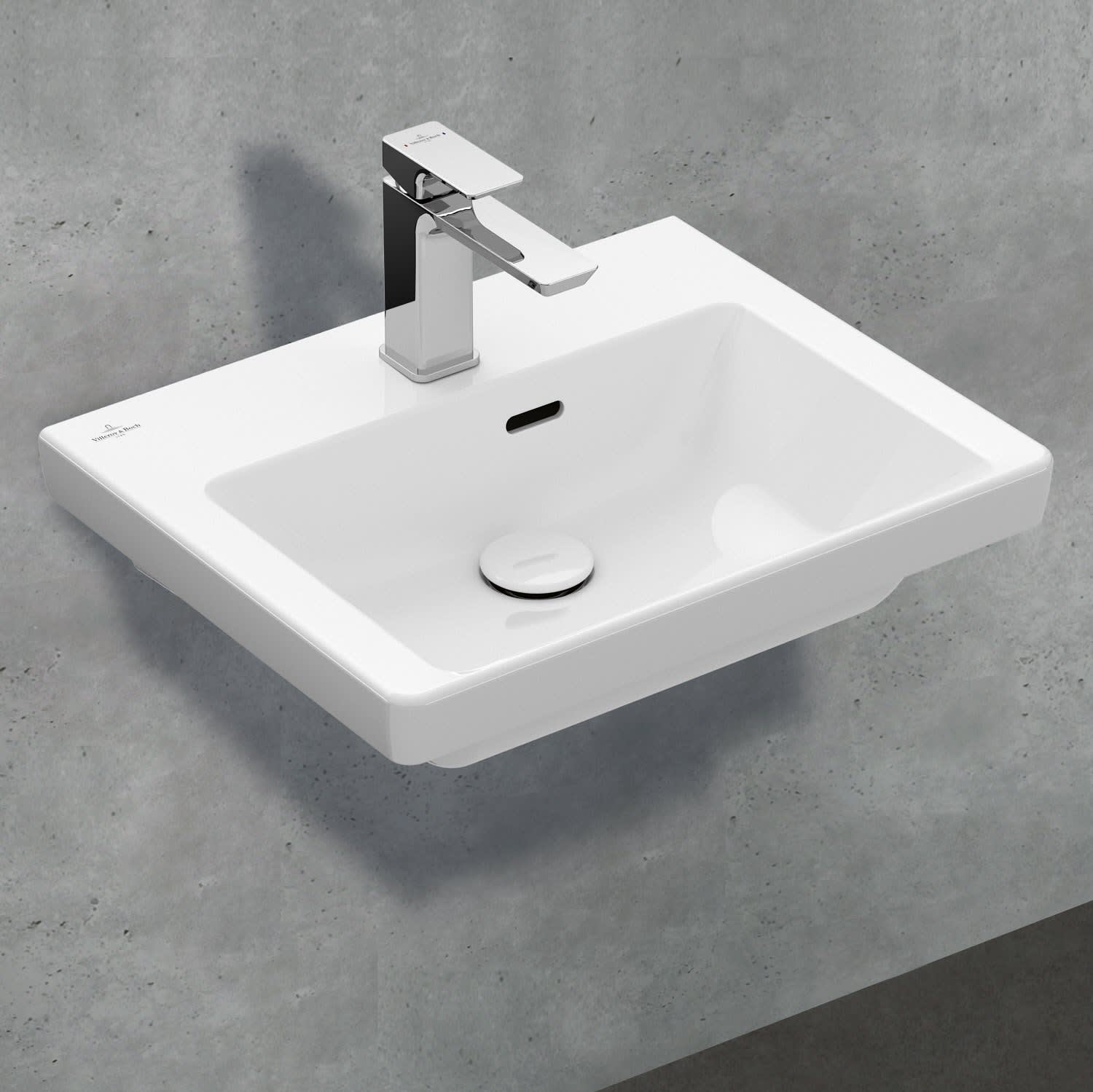 Villeroy & Boch Subway 3.0 Handwaschbecken 50 cm, mit 1 Hahnloch 