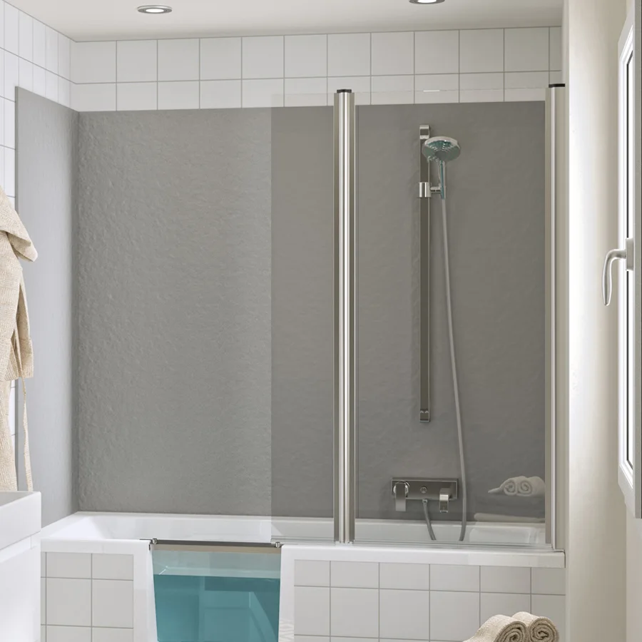 Repabad Glasabtrennung Livorno Mono Easy, 2-teilig