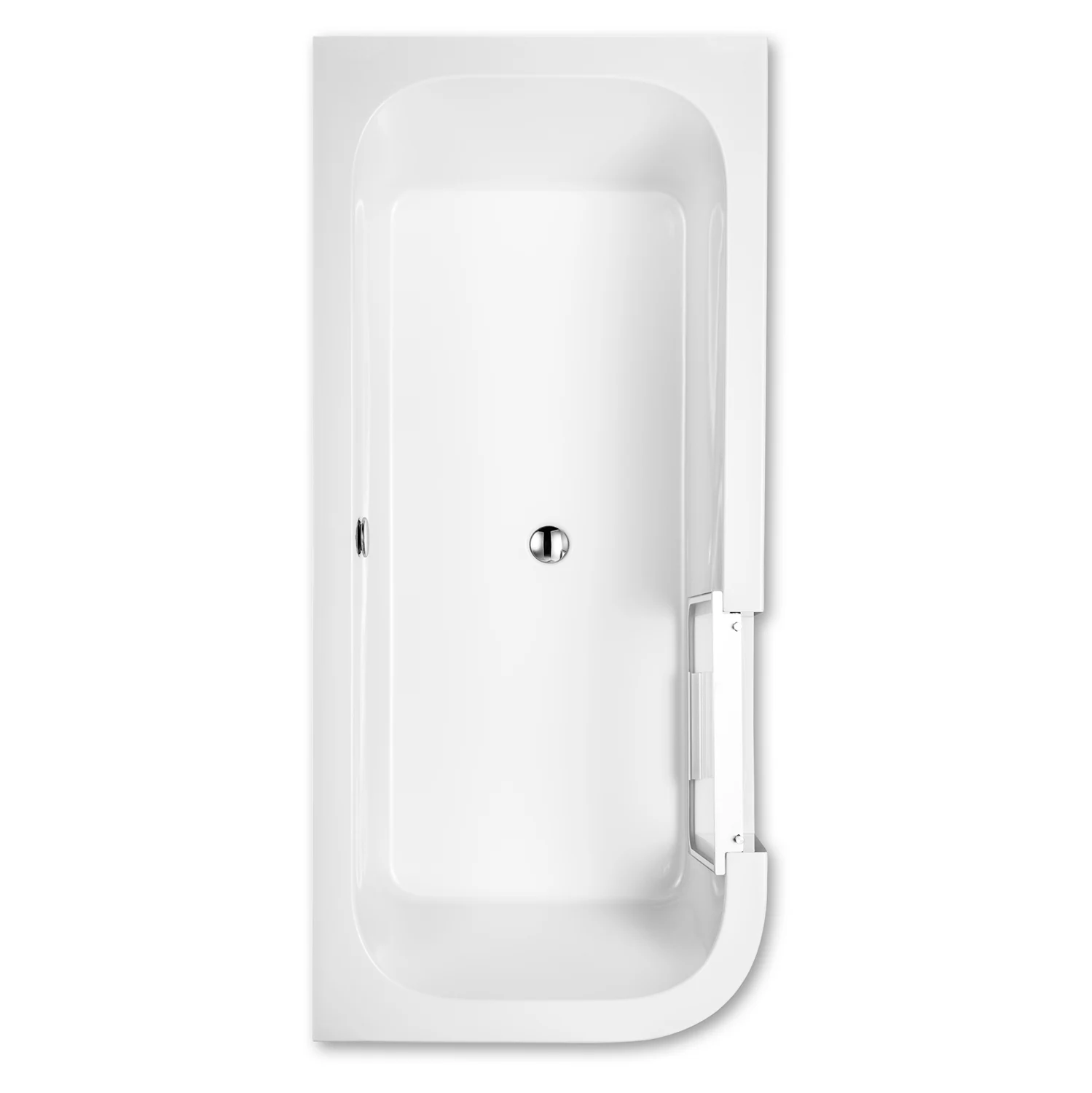 Repabad Livorno Easy Duschbadewanne 180 F, Einstieg links