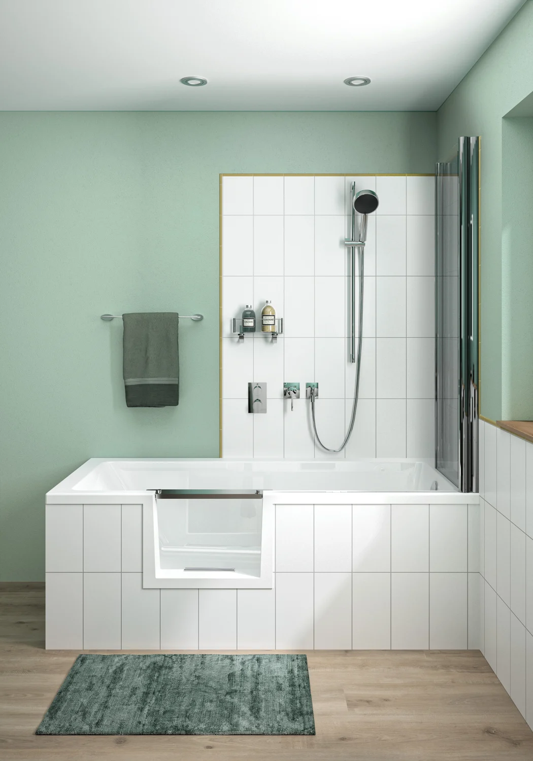 Repabad Livorno Mono Easy Duschbadewanne 160 x 70 cm, Einstieg links Bild 6