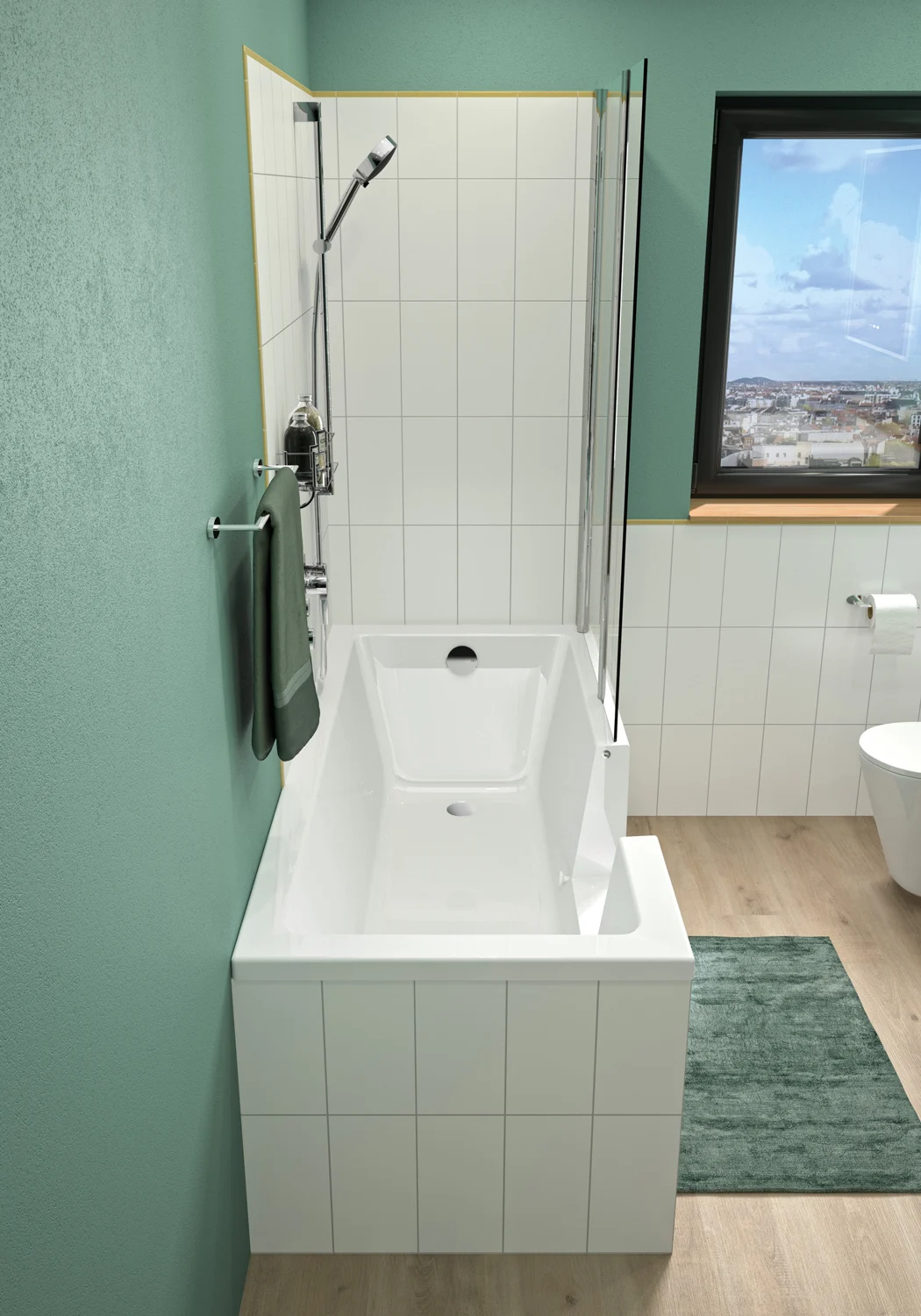 Repabad Livorno Mono Easy Duschbadewanne 160 x 70 cm, Einstieg links Bild 3